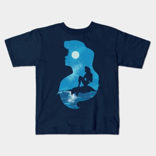 Mermaid portrait Kids T-Shirt